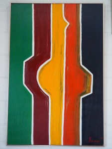 "Agde", oil on plywood, 31.75x48"
