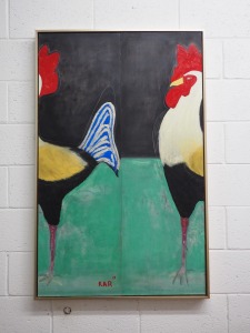 "Ordem E Progresso", oil on plywood, 30x48"